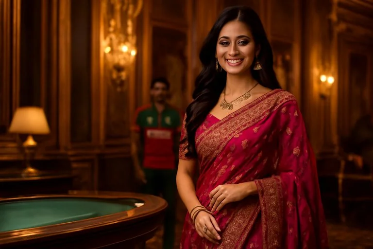 cbajee লাইভ ডিলার টেবিলের ক্লোজআপ